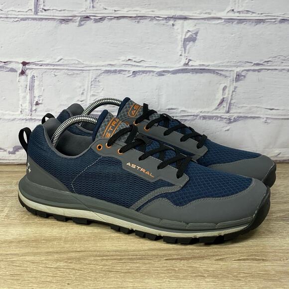 Astral TR1 Mesh Navy Gray Trail Running Hiking Shoes Men's 9.5 Outdoor Sneakers - Picture 1 of 8